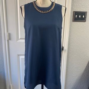 Tunic Top with Gold Chain